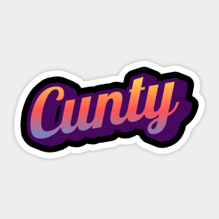 Cunty Sticker